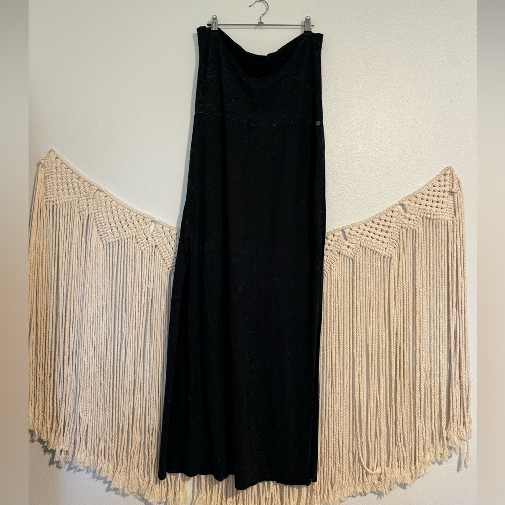 Dark heathered gray maxi skirt